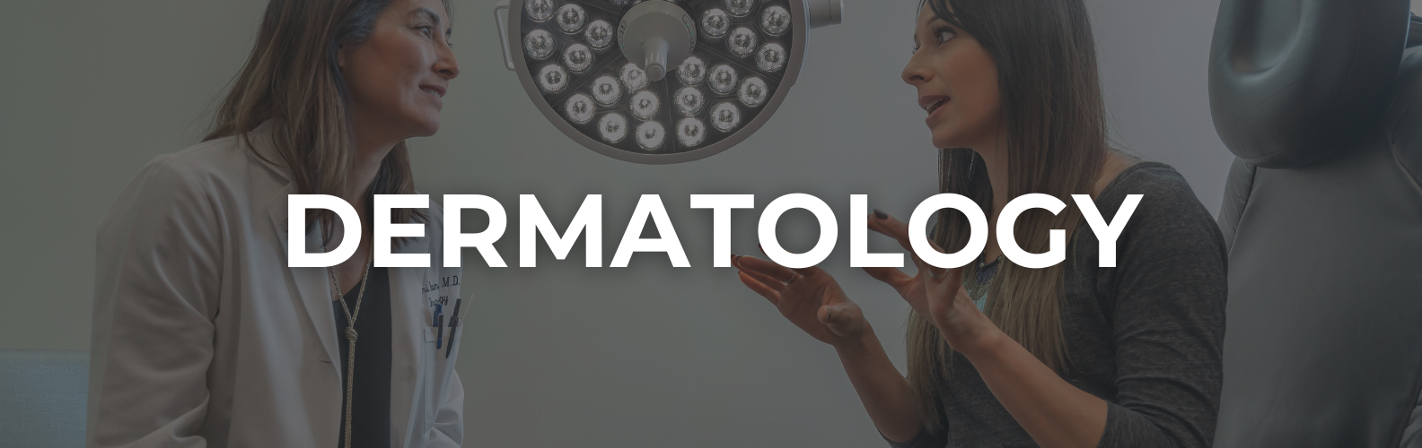 Image of Dr. Lori Ramirez with overlay text 'Dermatology'