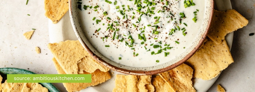 sour cream dip with cottage cheese