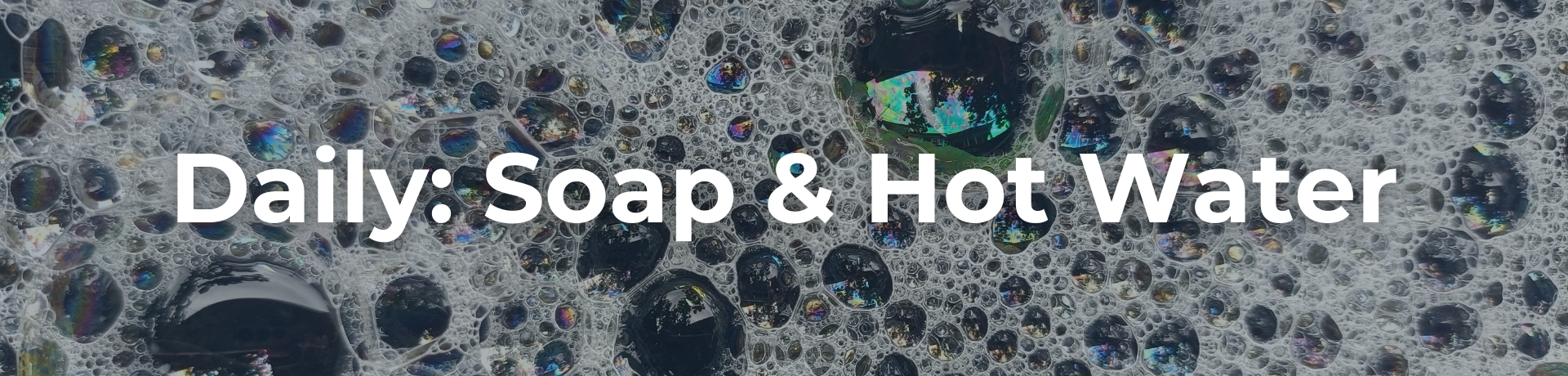 How to clean your travel cup daily - hot water and soap